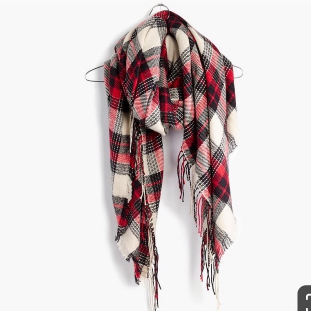 Madewell Plaid Cozyweave Blanket Scarf
